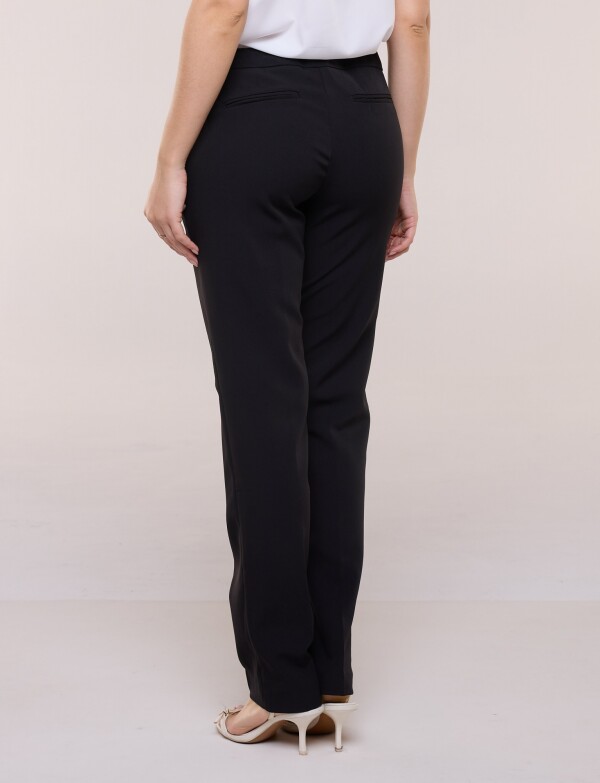 Pantalón Cigarette Wrinkle Resistant NEGRO