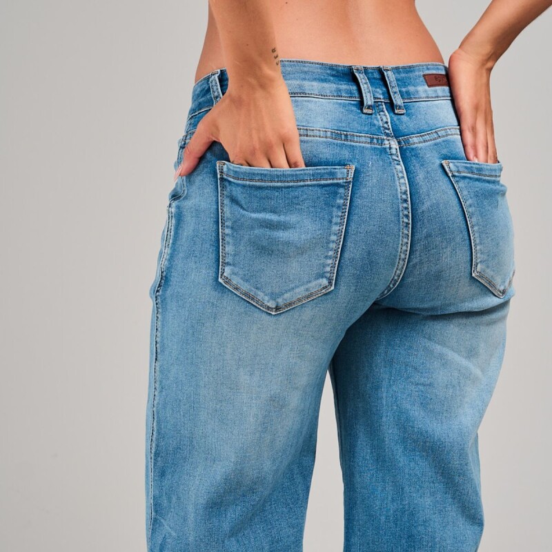 Jean Wide Leg CAMILA Med Blue