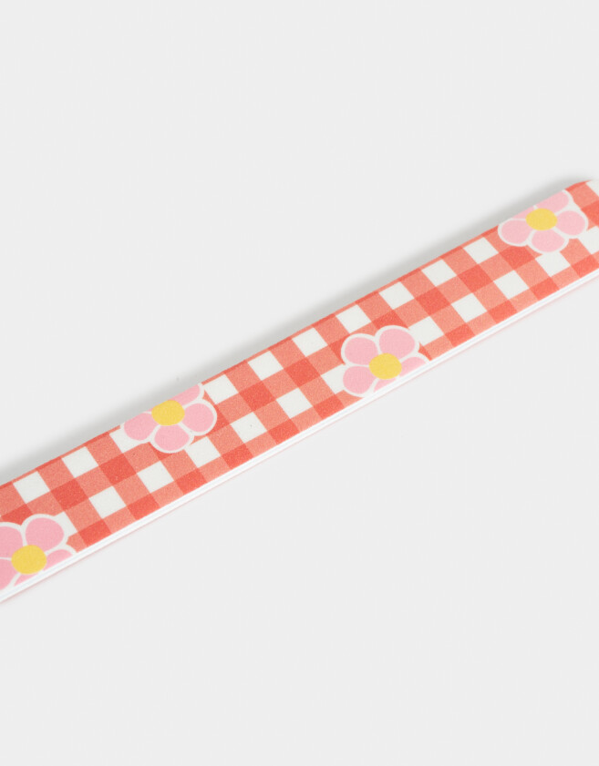Limas Lima Lima Para Uñas Con Estampa Cuadrille Y Flores - Combinacion Multicolor