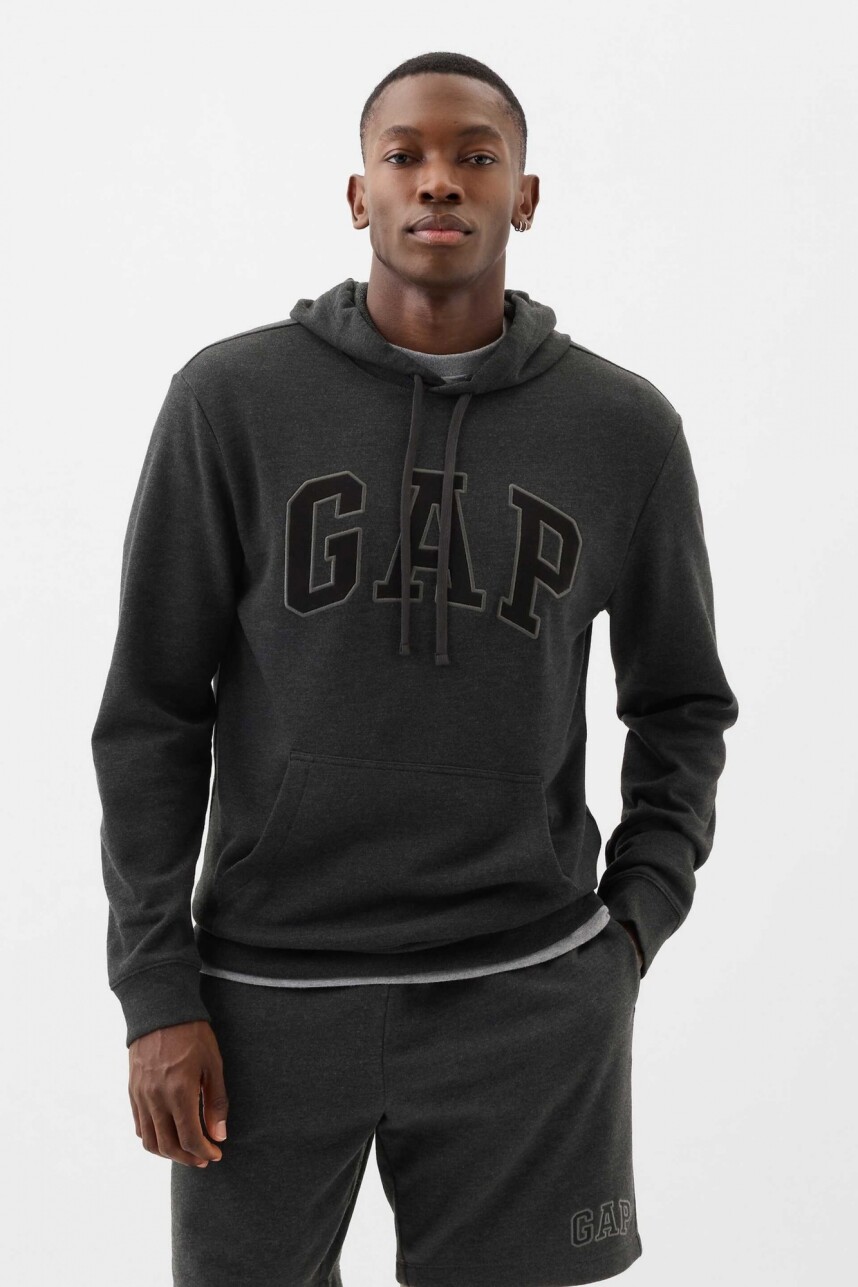 Canguro Logo Gap Sin Felpa Hombre B85 Charcoal Heather