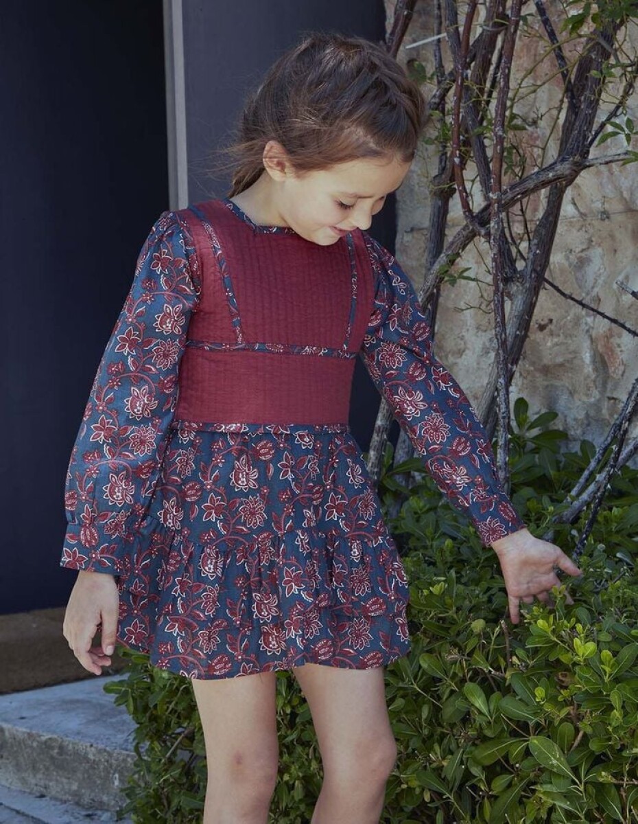 Vestido Estampado Con - Petroleo 