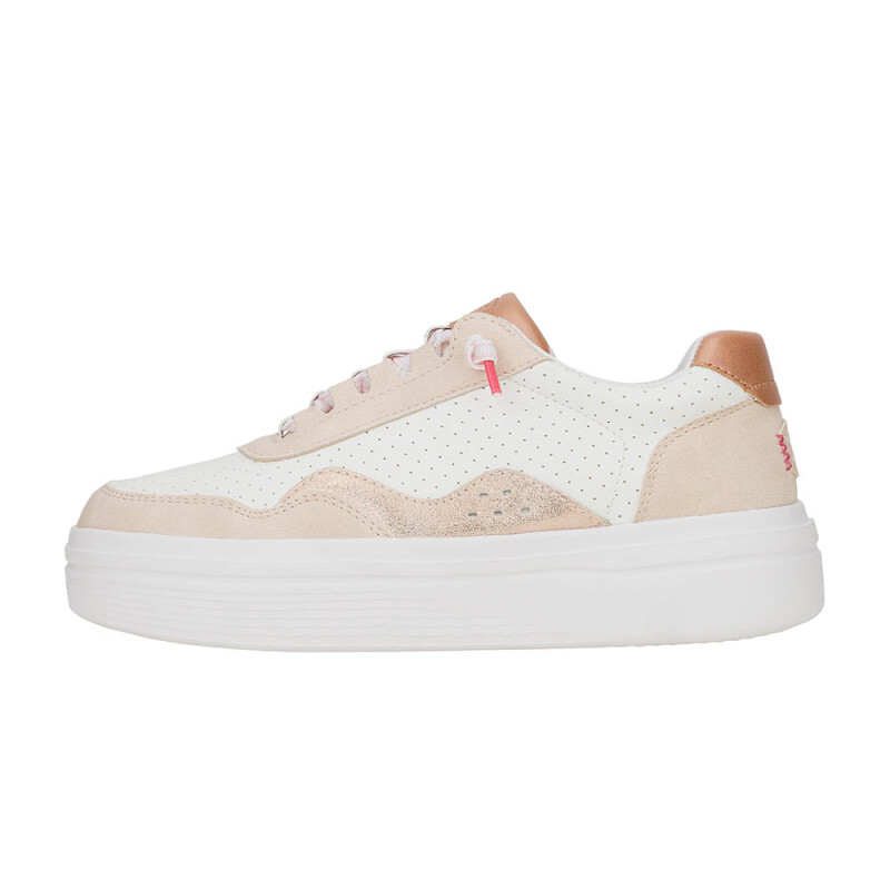 Zapatillas Hudson Lift Sport Shimmer Mujer Whisper Pink/white/rose Gold