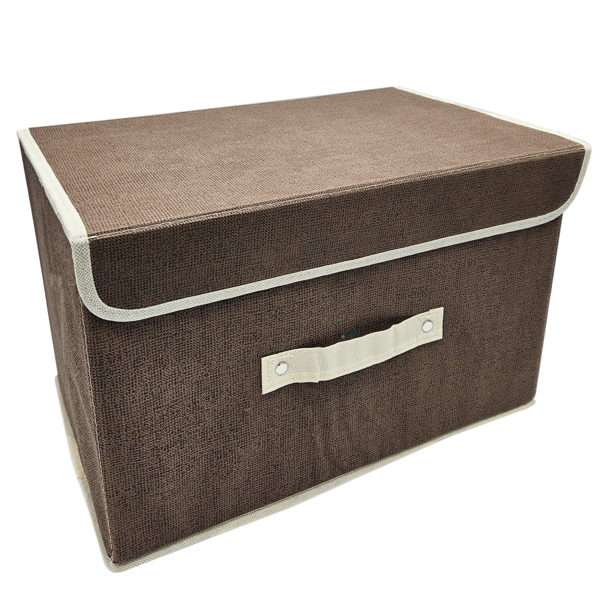 Cajón Caja Baul Organizador Tela Velcro Almacenamiento Ropa - Color Variante Marron 