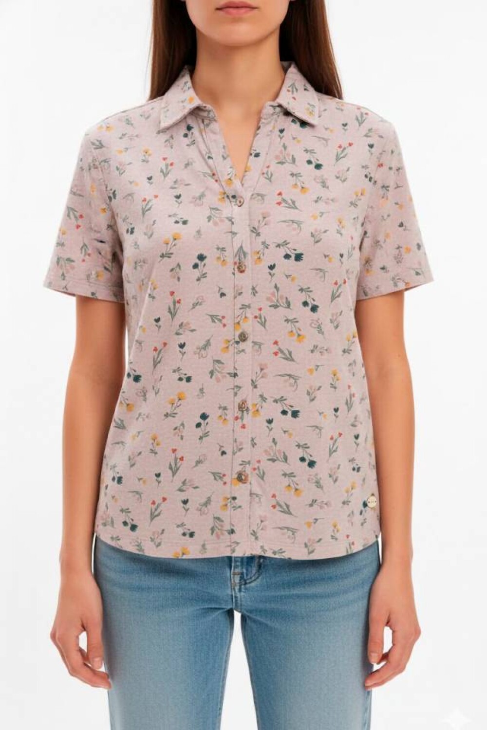 CAMISA ESTAMPADA Amarillo