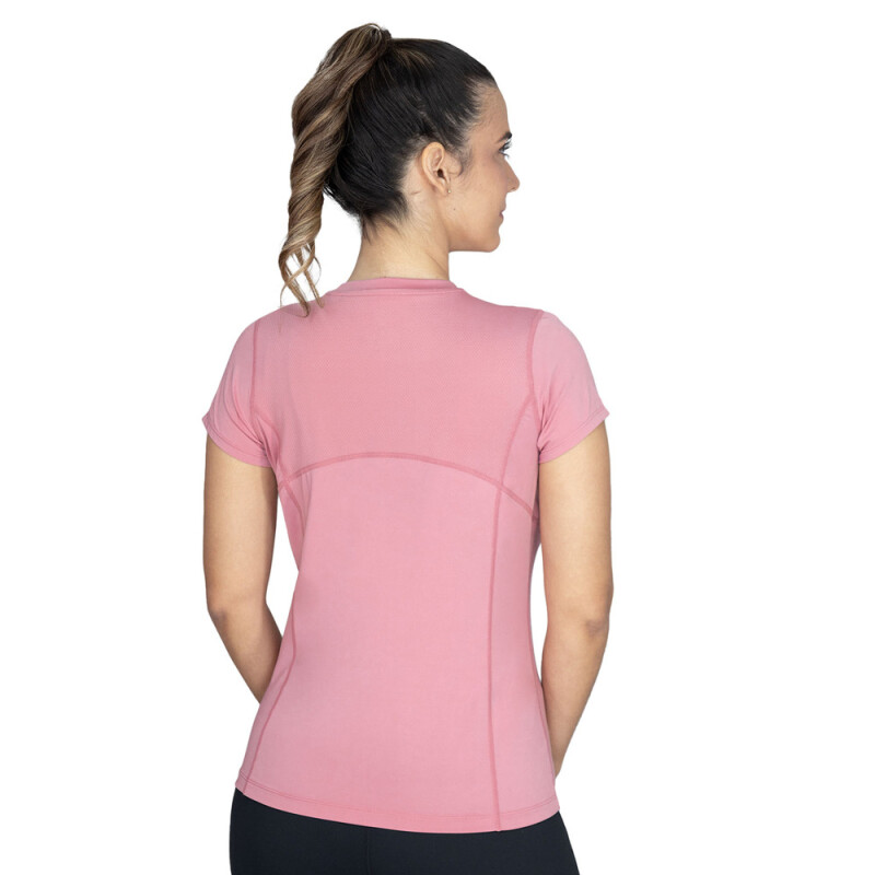 TSHIRT FEM POLY/SPX EVERLAST IMPACT PK W6 ROSA/GRAFITO