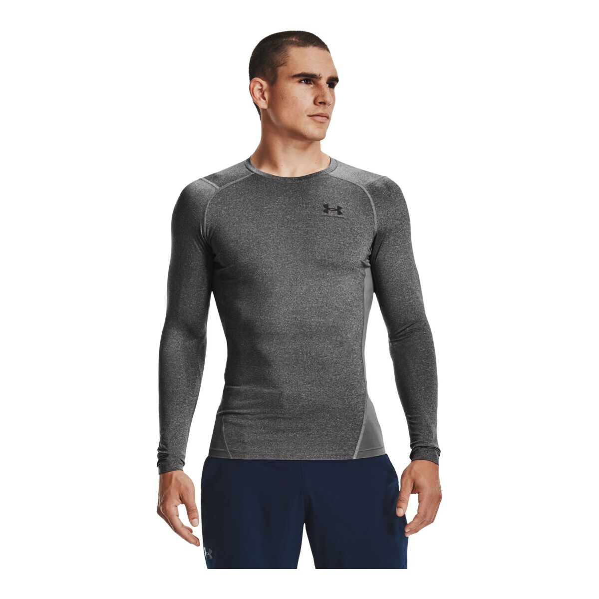 Remera de Hombre Under Armour HeatGear® Long Sleeve Under Armour - Gris 