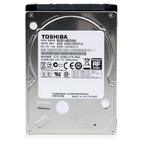 Disco Duro Notebook 500GB 2.5'' Sata 001