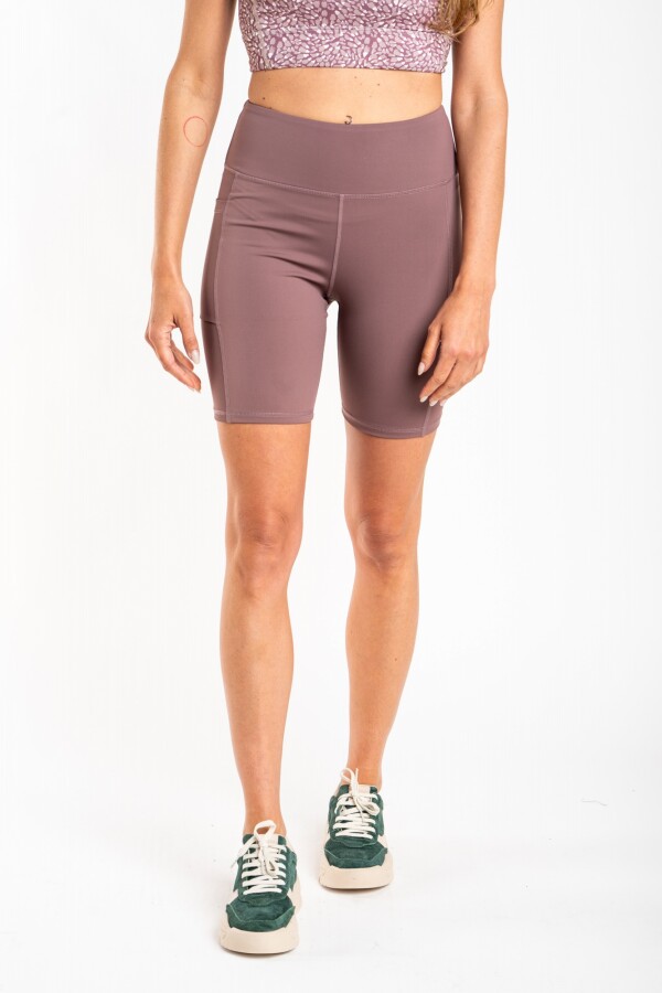 Biker Deportiva Tiro Alto Malva