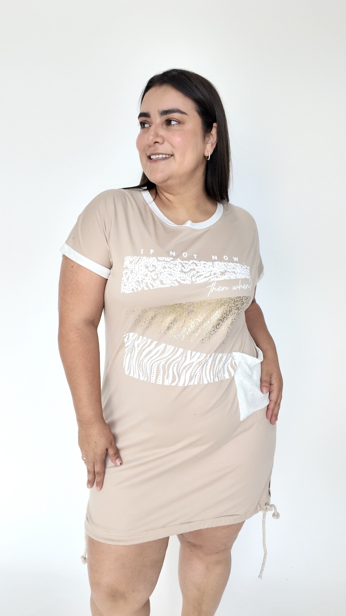 Vestido Solenne Beige