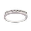 Anillo medio sin fin Chana chico en oro blanco 18k con circonias Anillo medio sin fin Chana chico en oro blanco 18k con circonias