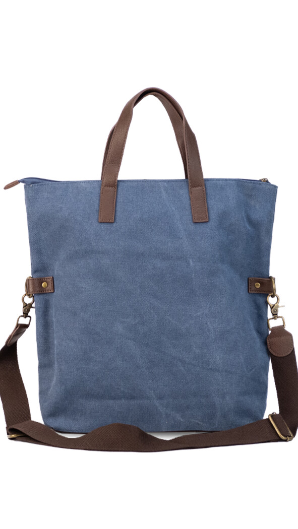 CARTERA PERLA DENIM C/ CAFE