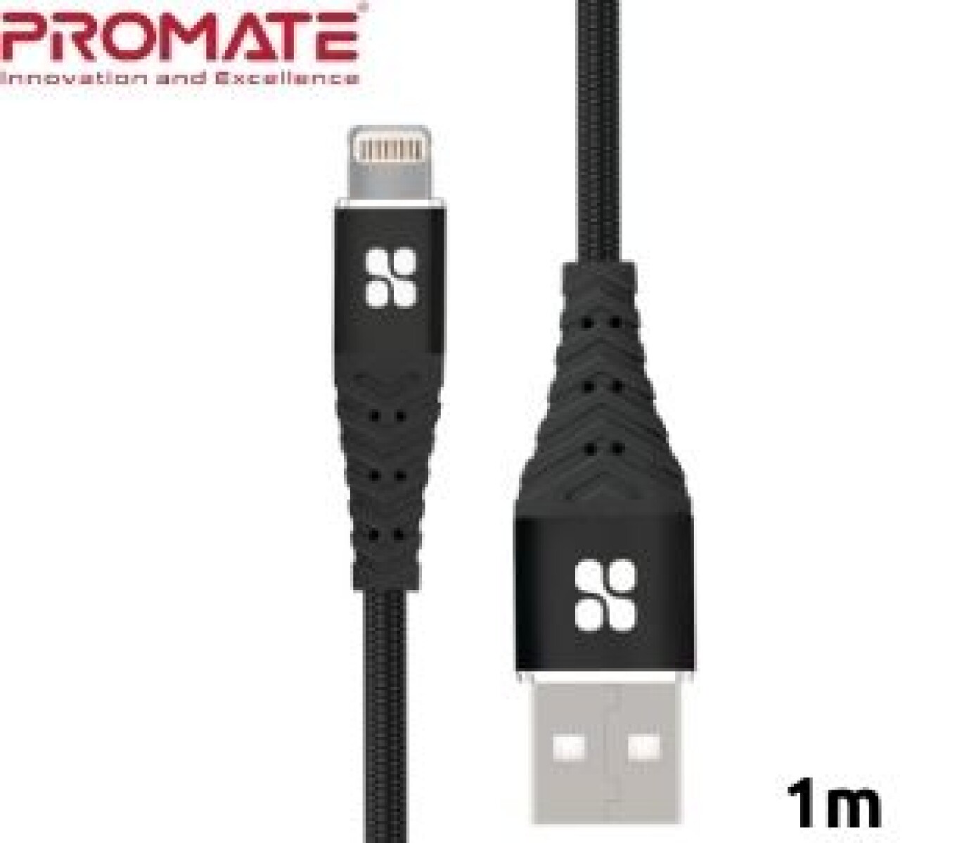 Promate icord-1 cable lightning 1m negro - Promate Icord-1 Cable Lightning 1m Negro 