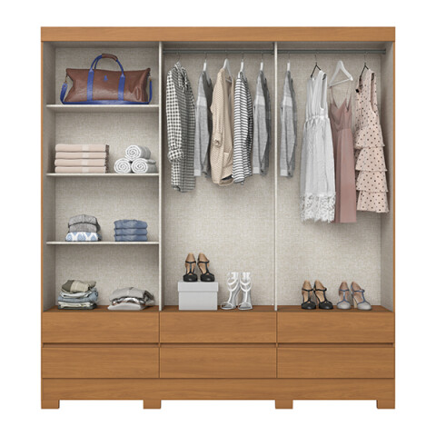 Ropero Henn Flex BE427 3 Puertas Cinamomo Off White Ropero Henn Flex BE427 3 Puertas Cinamomo Off White