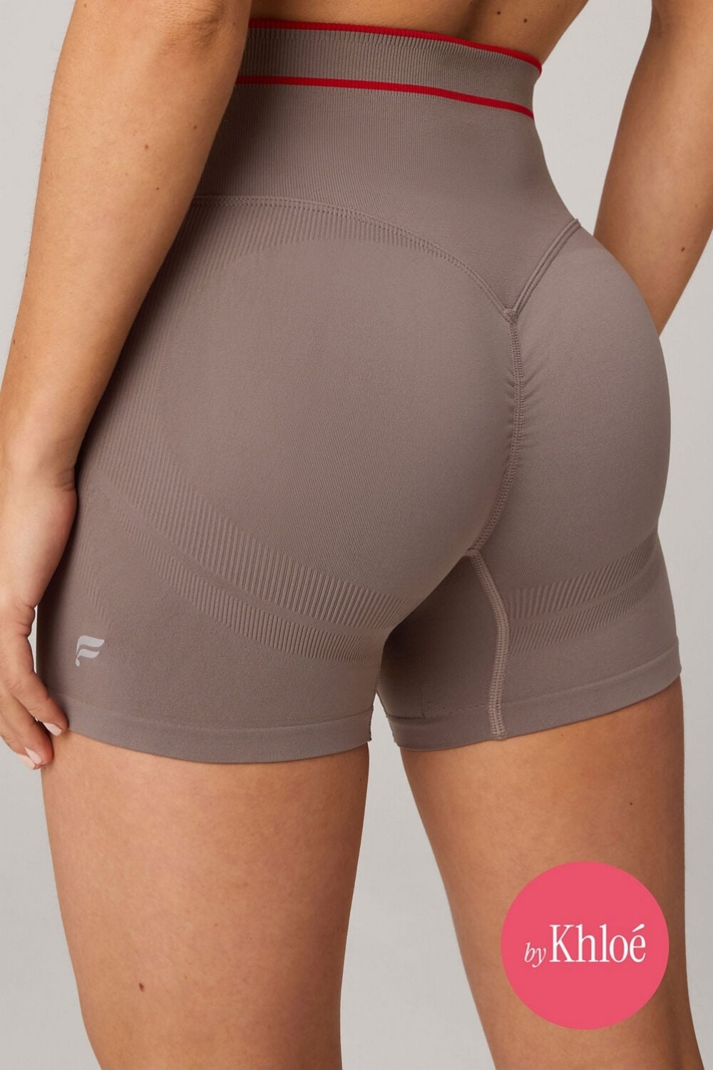 Short Seamless Scrunch Short 4 Mujer Desert Shadows/Heated Red Fabl
