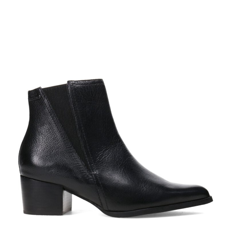 Botas de Mujer Bottero Caña Baja de Cuero Negro