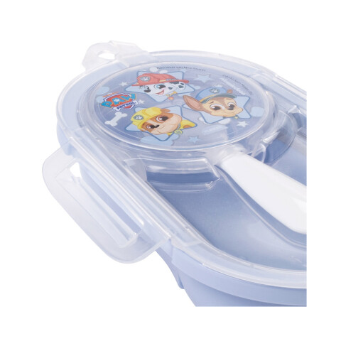 Recipiente para Bebés con Cuchara Paw Patrol Celeste 320 ml U