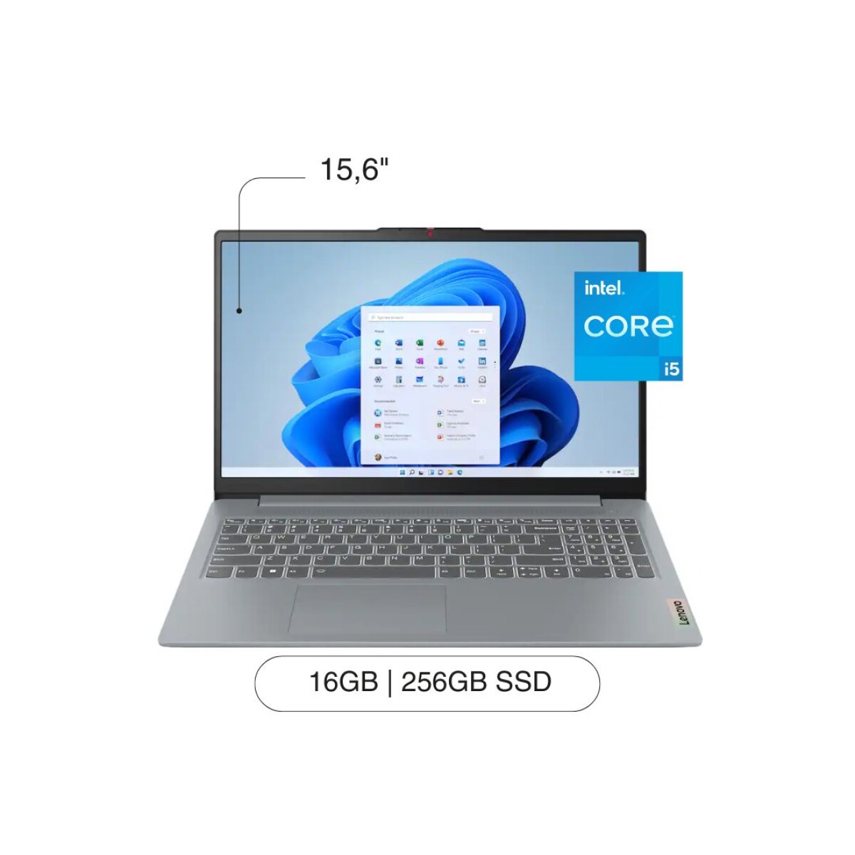 Notebook LENOVO Ideapad Slim 3I 15,6' FHD 256GB / 16GB RAM Core I5-1355U 