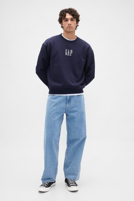 Buzo Deportivo Logo Gap Hombre New Navy