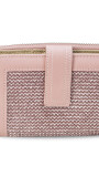 BILLETERA AGNES TEJIDO MAUVE