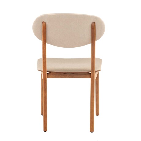 SILLA DE COMEDOR MADERA-Y-POLIESTER MARRON GIULIA