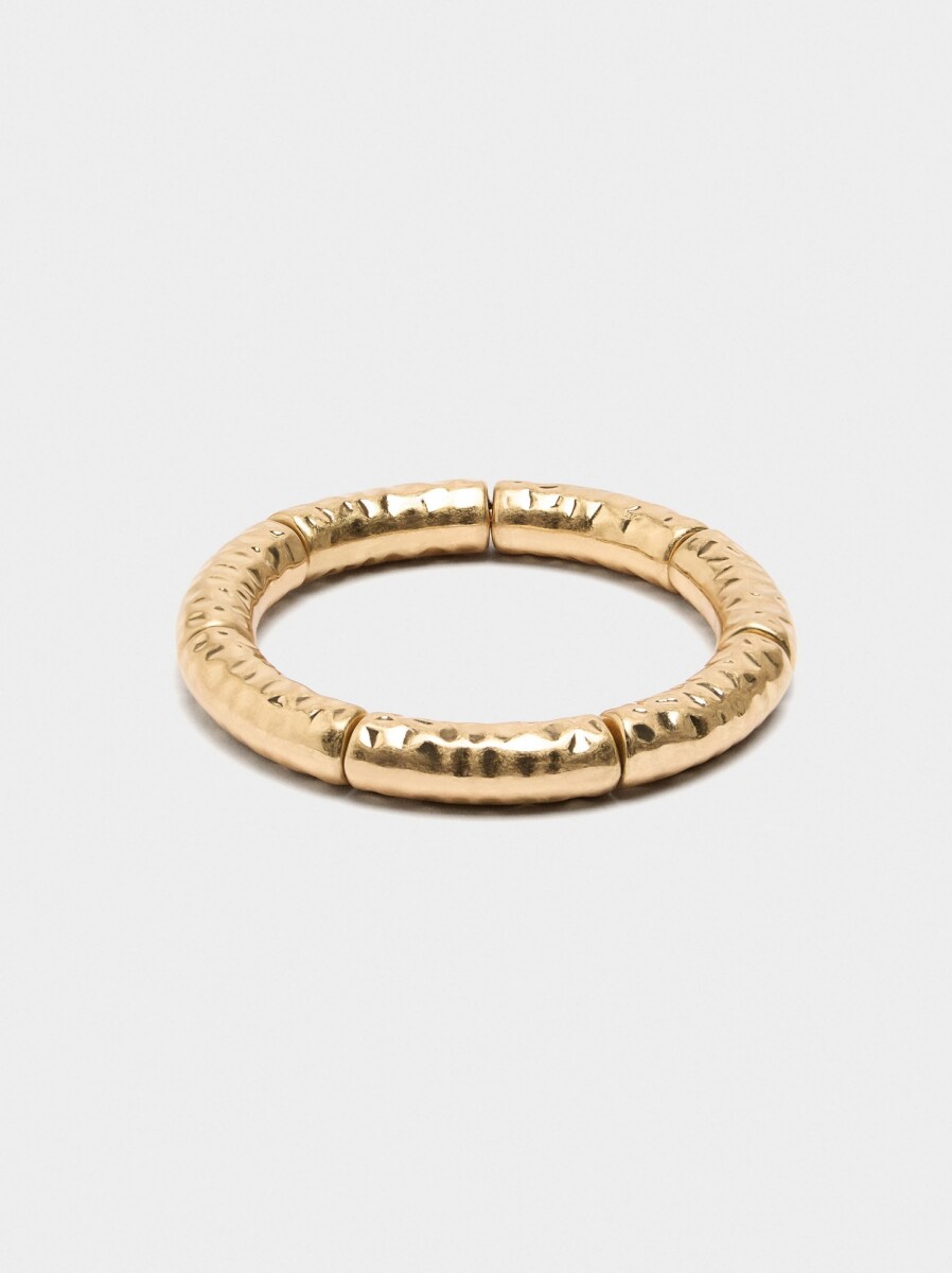Pulsera Elástica Tubular - dorado 
