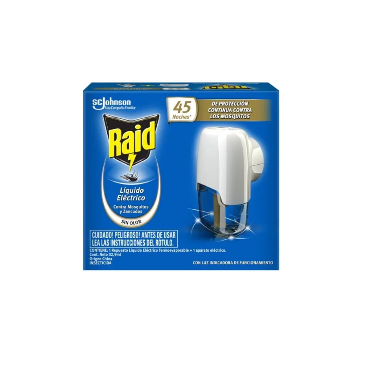 Raid Aparato 45 Noches + Repuesto Liquido 