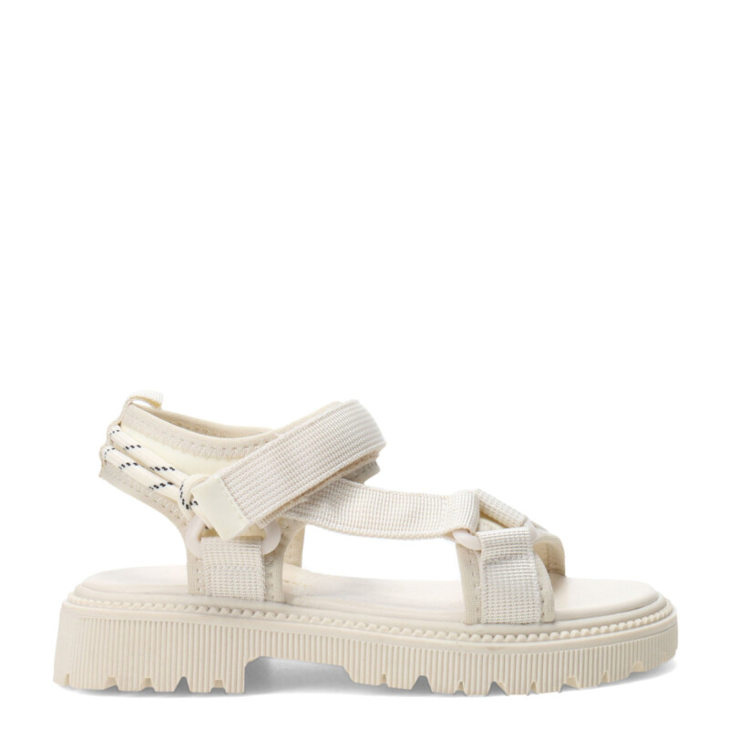 Sandalias de Niña MINI Miss Carol Califa de Tela Con Tiras Beige