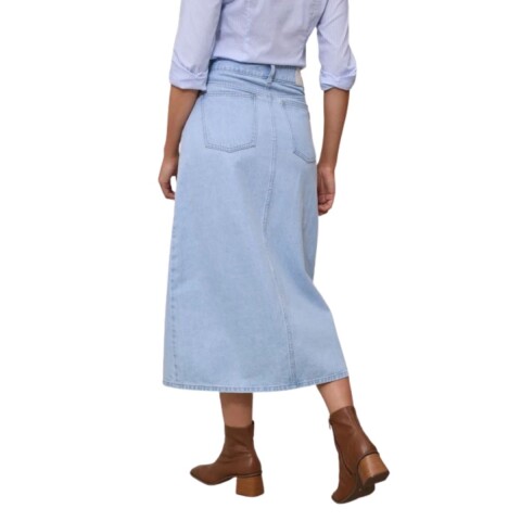 FALDA LARGA AUDINO S-XXXL AZUL CLARO