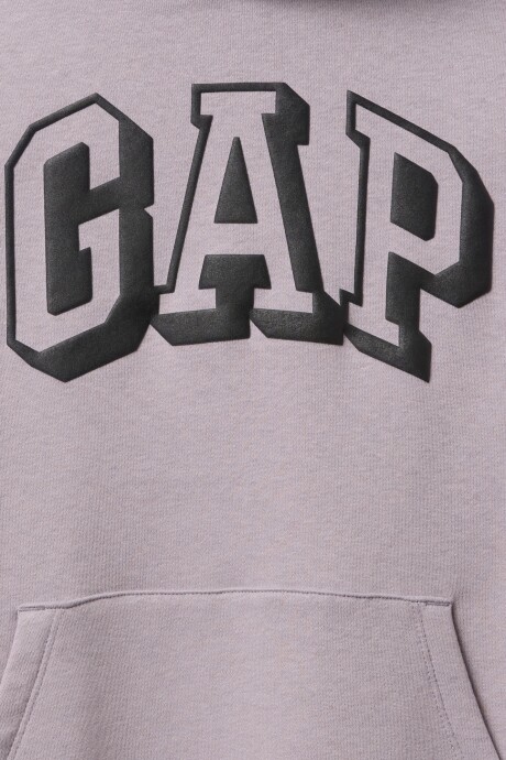 Buzo Canguro Logo Gap Niño Minimal Grey 906