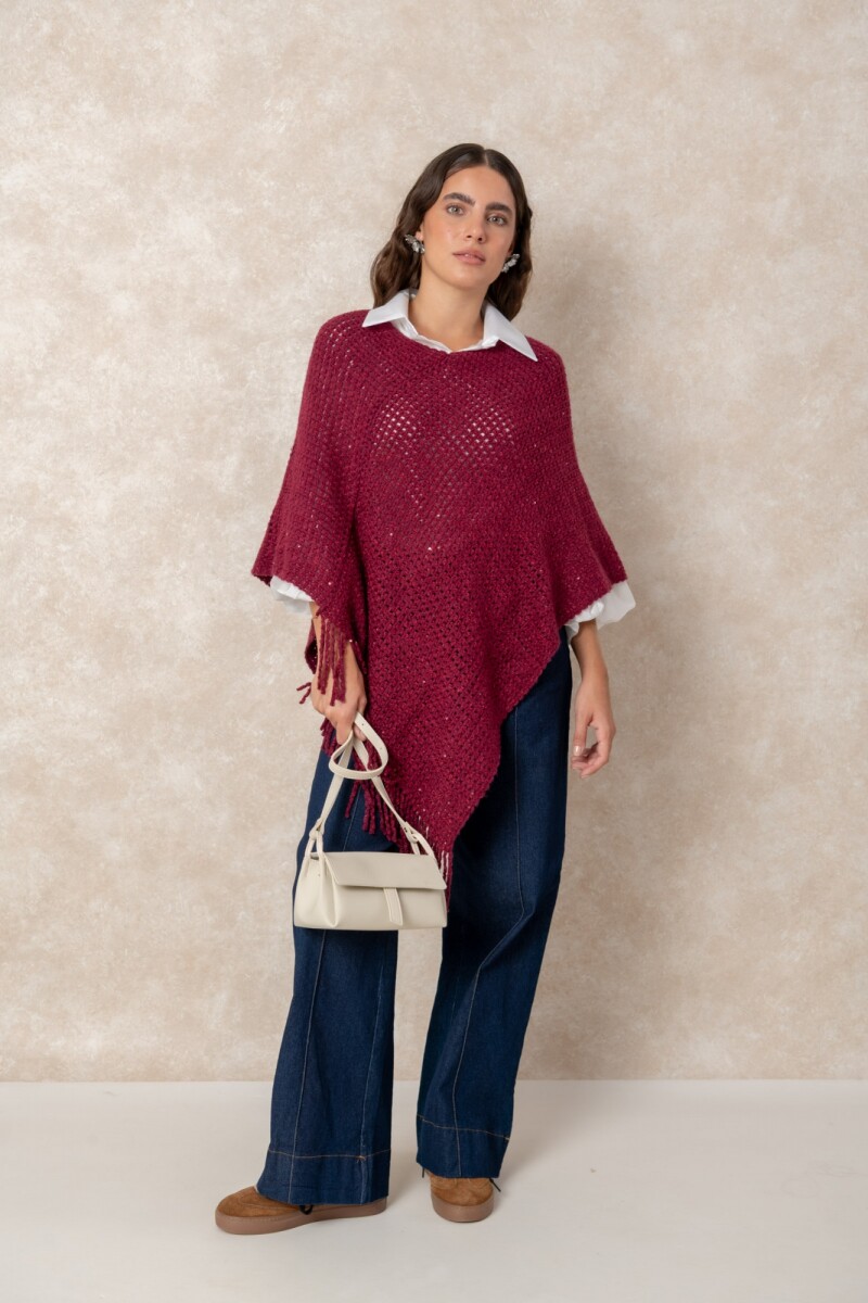 PONCHO HONOR - Magenta 