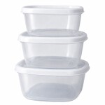 TUPPER FOOD CONTAINE SET x3 TUPPER FOOD CONTAINE SET x3