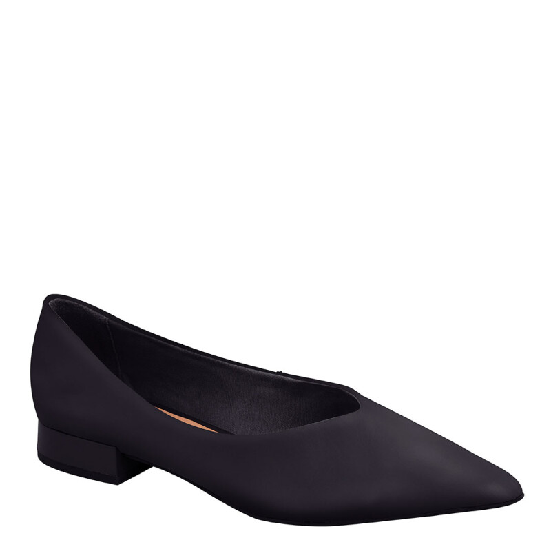 Zapatos de Mujer Bottero En Punta Taco Cuadrado Negro