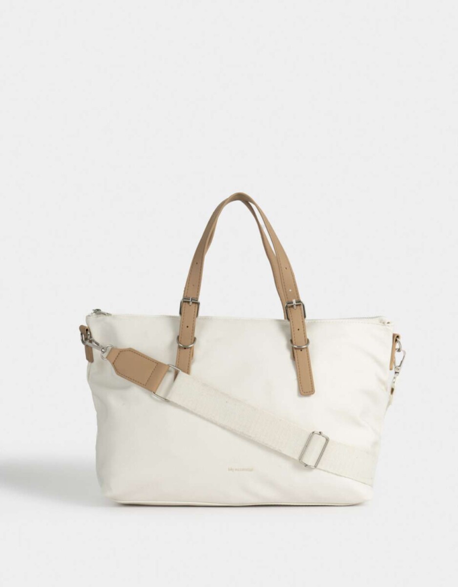 Cartera Shopper Special Price - Blanco Crudo 