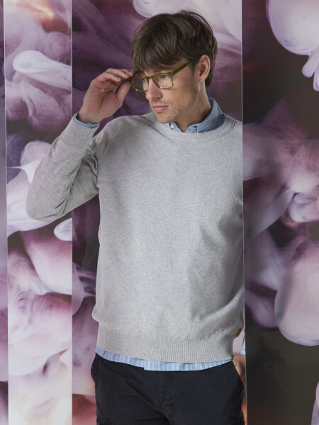 SWEATER TALLIN GRIS CLARO