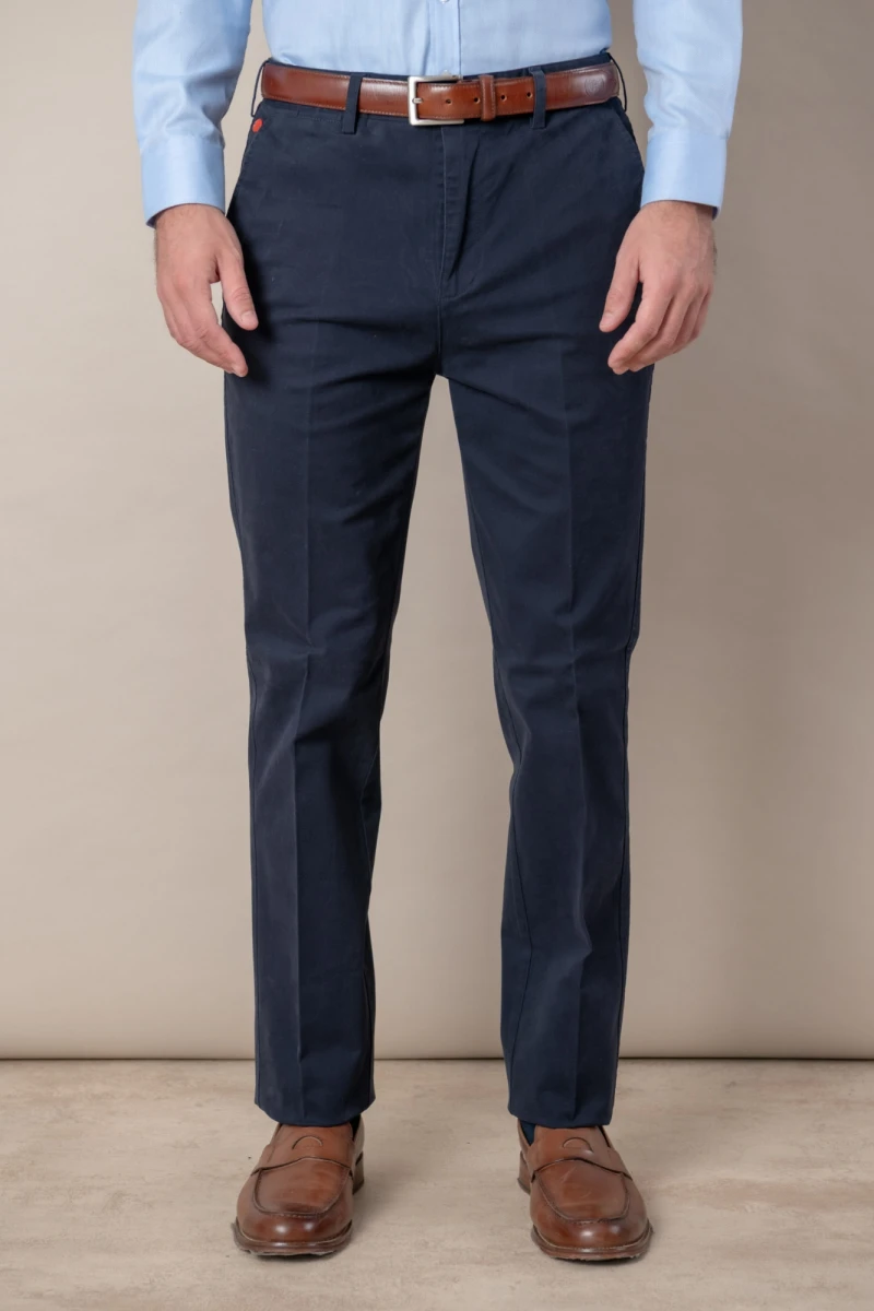 Pantalón gabardina clásico - Azul marino 