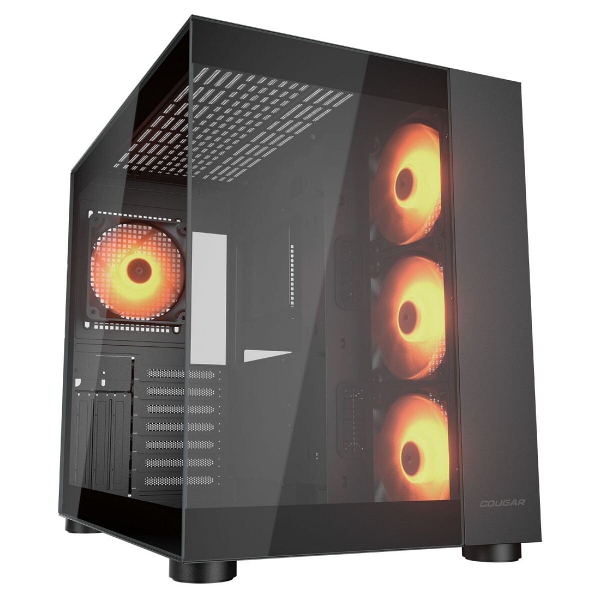 Gabinete Cougar FV150 Rgb Black 