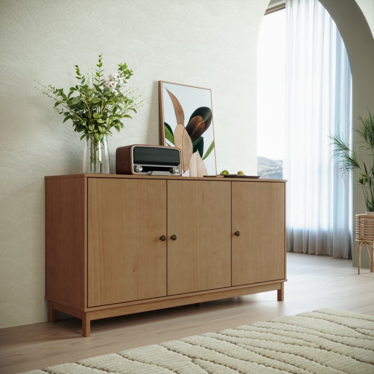 Aparador 3 Puertas Essencia Freijó 