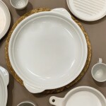 FUENTE C/ASAS PORCELANA 29x26x4CM BLANCO FUENTE C/ASAS PORCELANA 29x26x4CM BLANCO