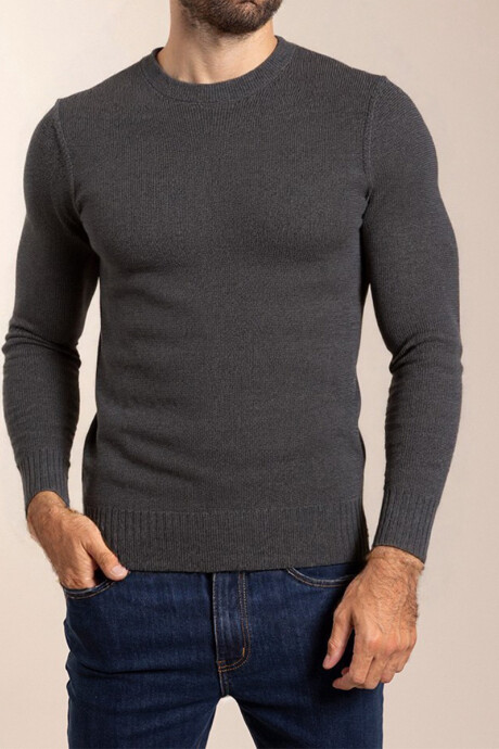 SWEATER MOSAR Gris Oscuro