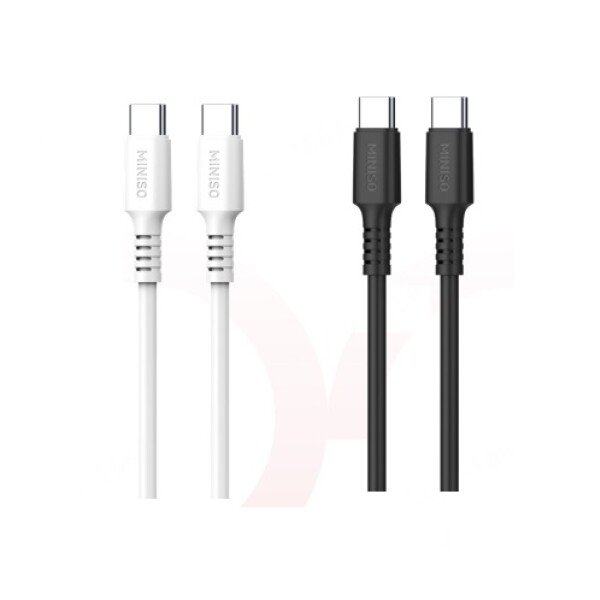 Cable USB-C a USB-C blanco