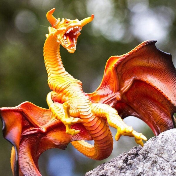 Dragon Lava Realista Muñeco Figura Safari Mitologico Dragon Lava Realista Muñeco Figura Safari Mitologico