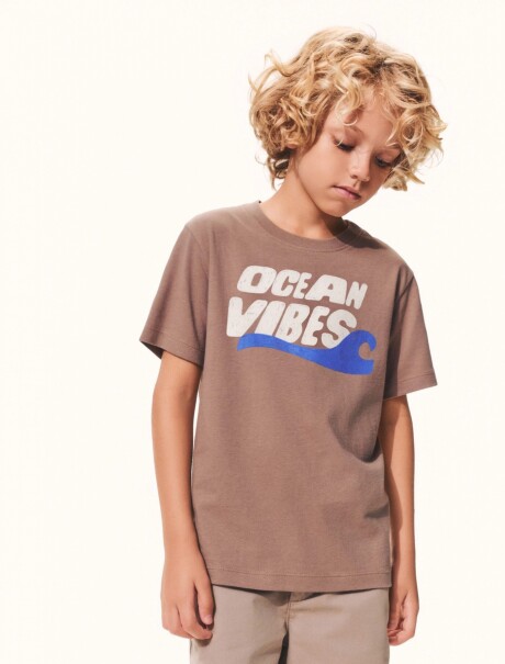CAMISETA DE NIÑO MANGA CORTA ESTAMPADA T-SHIRT MM MASC