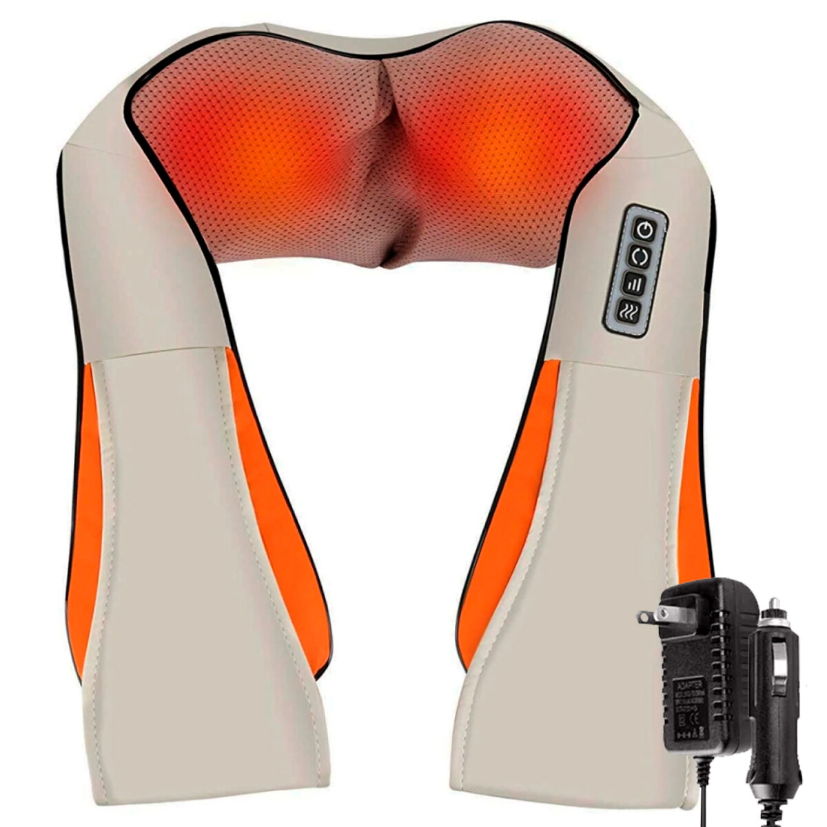 Masajeador Like Lk-mj01/02 Corporal Shiatsu - MASAJEADOR NUCA Y ESPALDA SHIATSU MARRON 