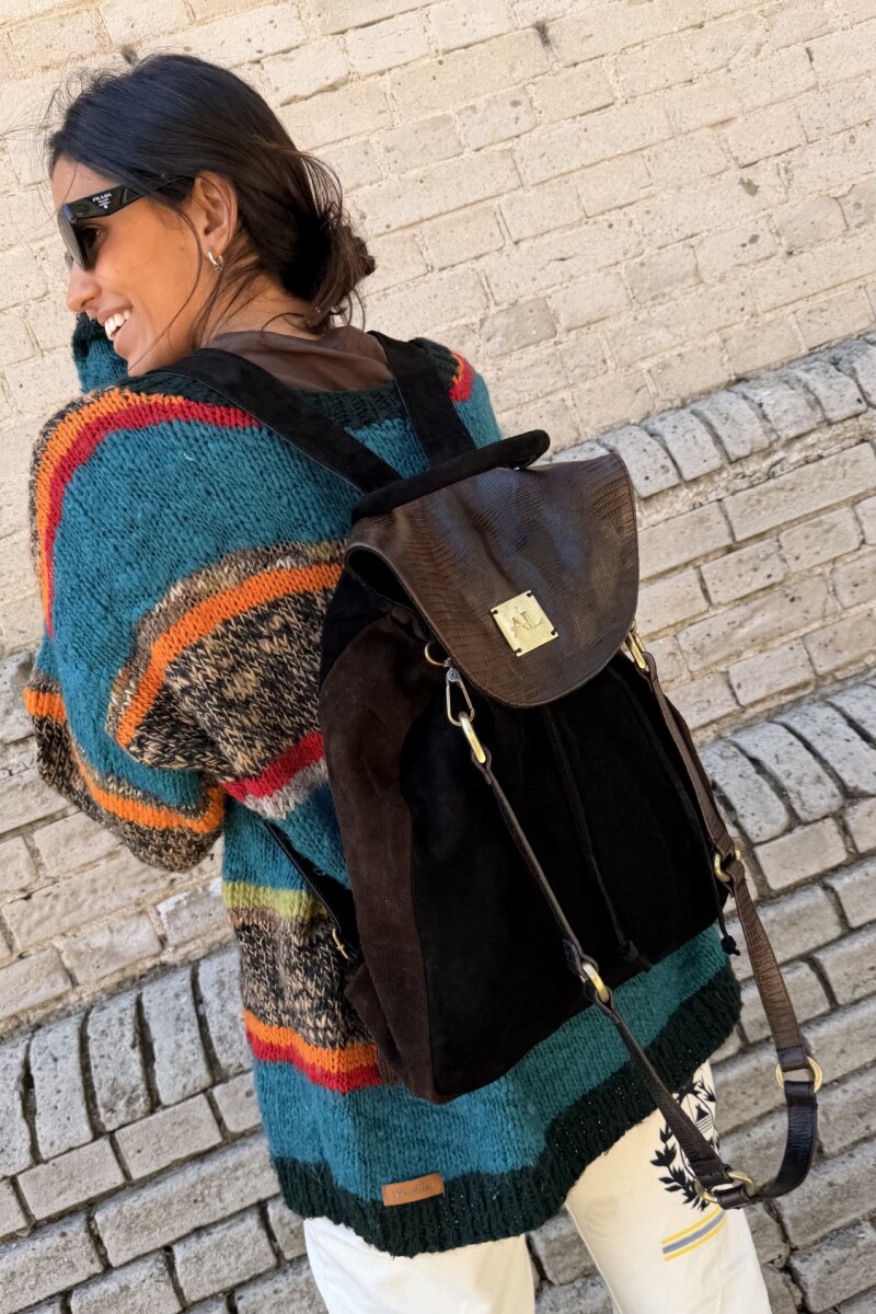 Brassy Backpack Chocolate / Negro