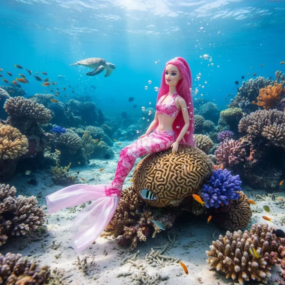 Muñeca Sirena Articulada Sirena Rs