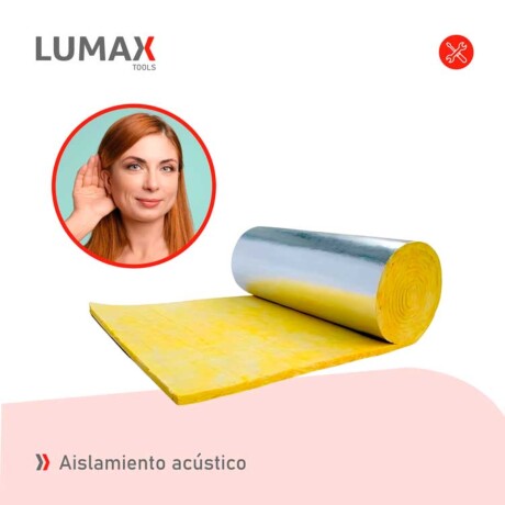 Lana de vidrio aluminio 2 cm espesor 1.2m ancho aislante termo-acústico Lana de vidrio aluminio 2 cm espesor 1.2m ancho aislante termo-acústico