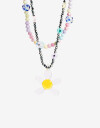 Collares Cortos Color Collar Corto Beads Y Dije - Combinacion Multicolor