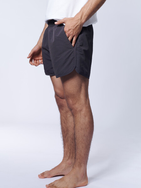 Short de baño runner Negro