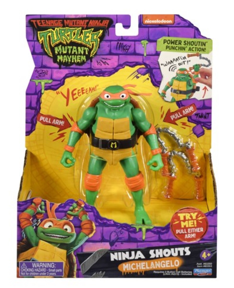Figura Tortugas Ninja Deluxe - MICHELANGELO 