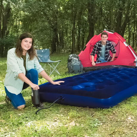 Colchon Inflable Bestway 2p C/ Inflador + 2 Almohadas Cmb000511